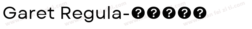 Garet Regula字体转换